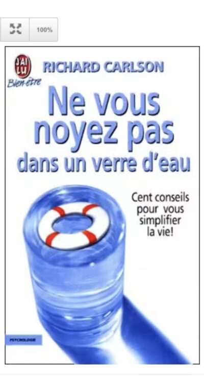 Ne vous noyez pas dans un verre d'eau